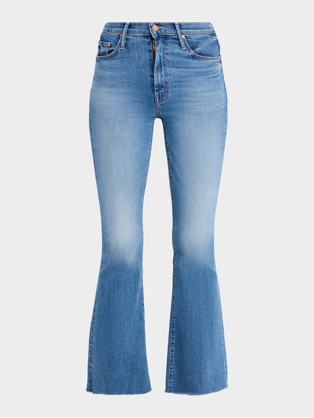 MOTHER Medium Wash High-Rise Flare Jeans